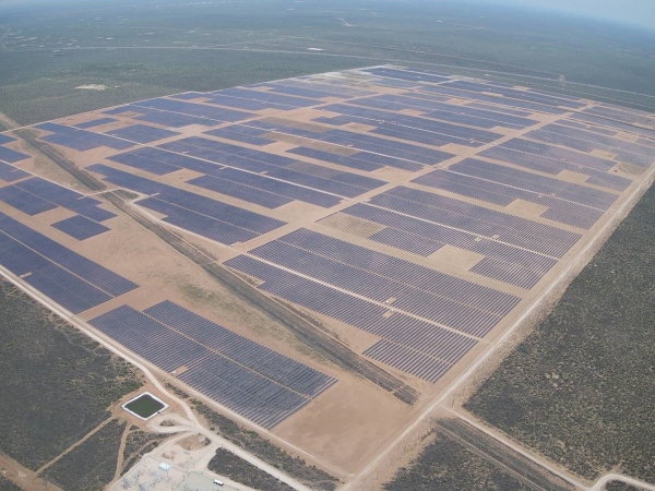 한화에너지가 지난 8월 준공한 미국 텍사스주108MW급 발전소 전경